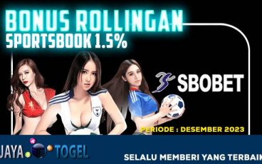 BONUS ROLLINGAN SBOBET 1.5% - SPORTSBOOK